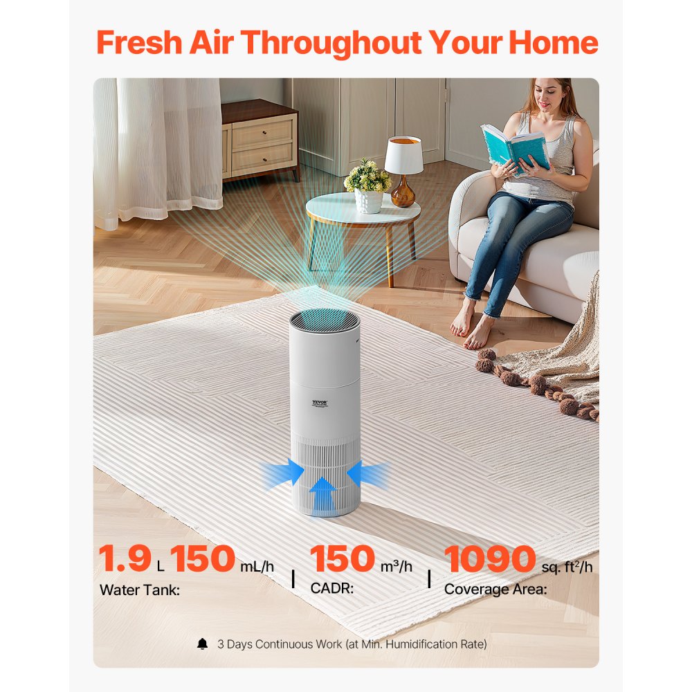 kalo pro - 1090 ft² Air Purifier with HEPA & Auto Mode