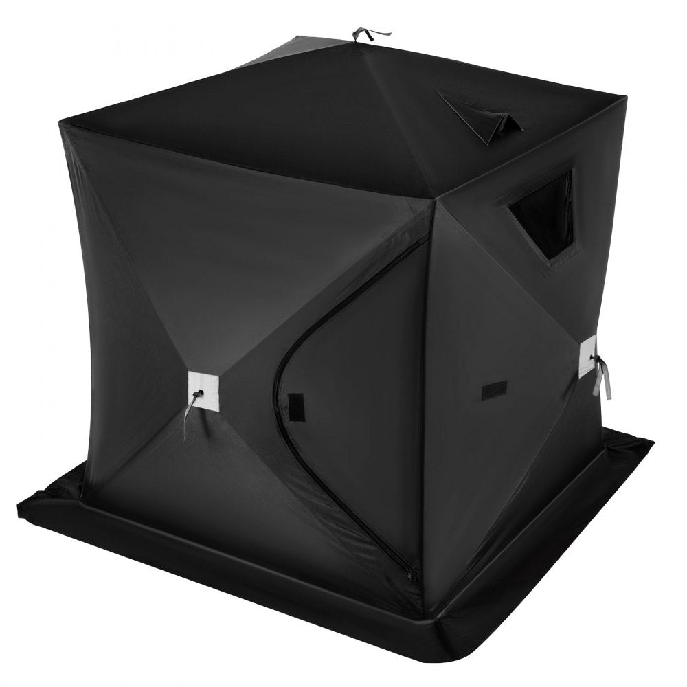 010325563728 - 2-3 Person Portable Ice Fishing Tent, 23.7 sq ft, 300D Fabric