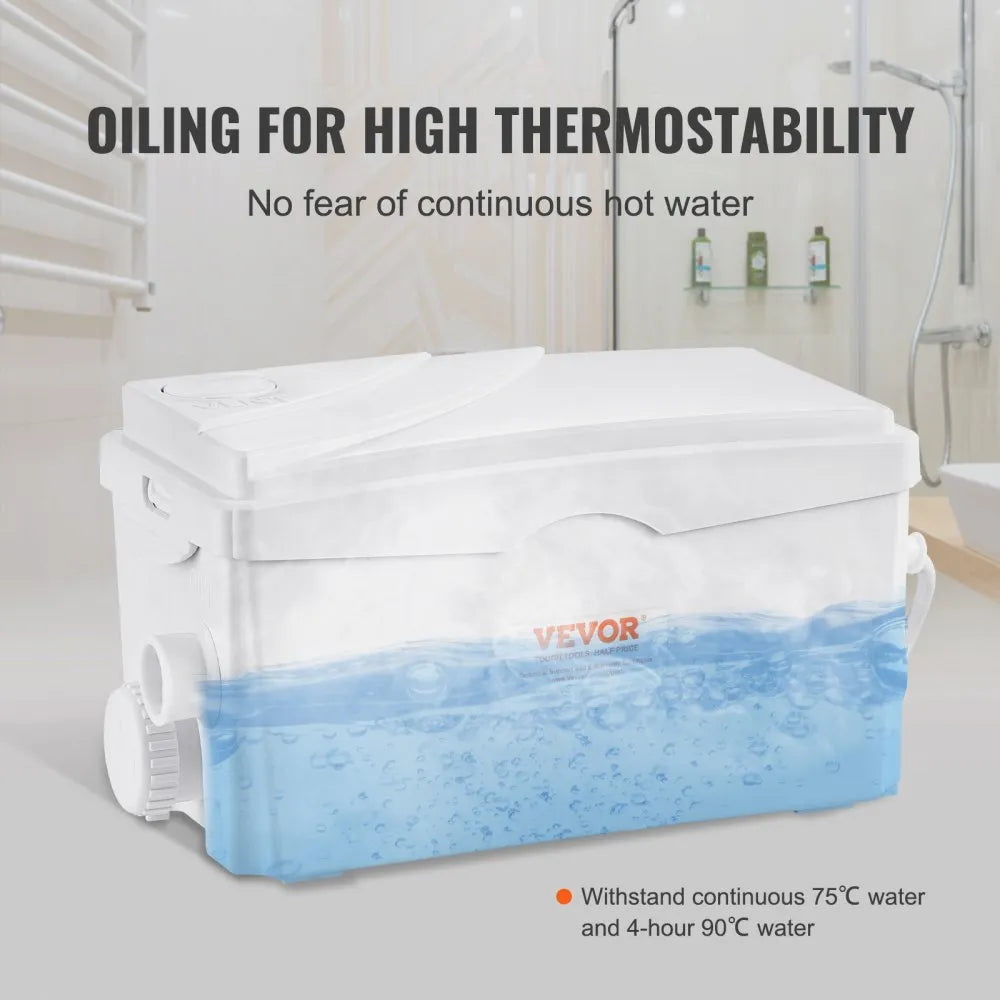 FLO300 - 350W VEVOR Macerator Pump, 23 ft Lift for Wastewater Management