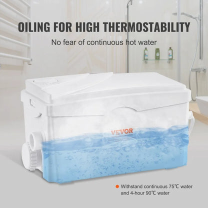 FLO300 - 350W VEVOR Macerator Pump, 23 ft Lift for Wastewater Management