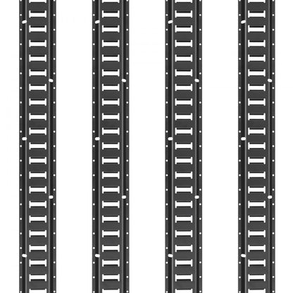 JC23-ETR-5FT4PCS - 5ft Heavy-Duty E-Track Tie Down Kit, 2000 lbs Capacity