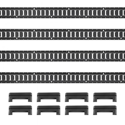 JC23-ETR-2FT4PCS - Heavy-Duty Steel E-Track Rail Kit with 2000 lbs Capacity
