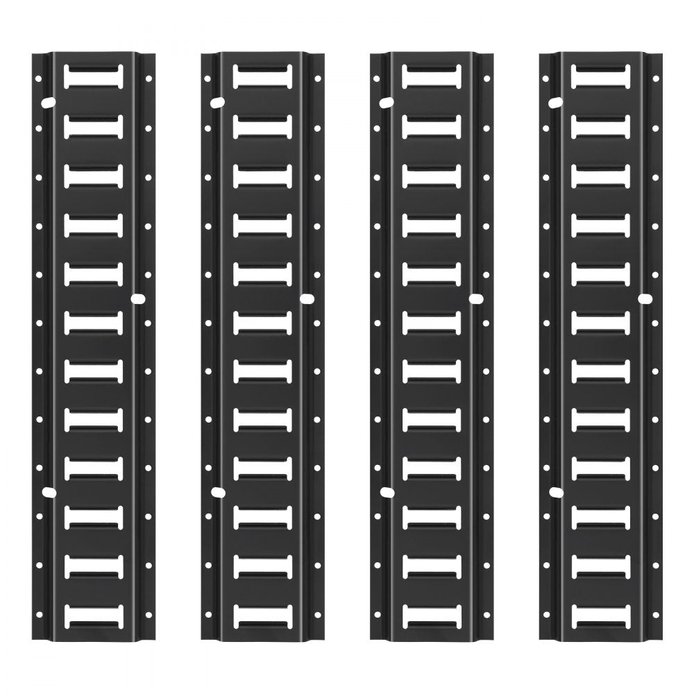 JC23-ETR-2FT4PCS - Heavy-Duty Steel E-Track Rail Kit with 2000 lbs Capacity