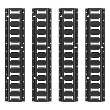 JC23-ETR-2FT4PCS - Heavy-Duty Steel E-Track Rail Kit with 2000 lbs Capacity