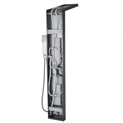 010647380856 - 304 Stainless Steel Shower Panel with 5 Functions & Massage Jets