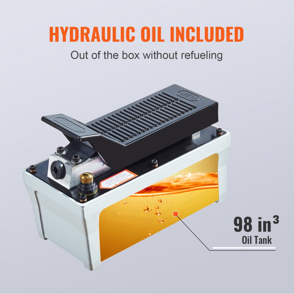 NAP002 - 10,000 PSI VEVOR Air Hydraulic Pump for Heavy-Duty Applications