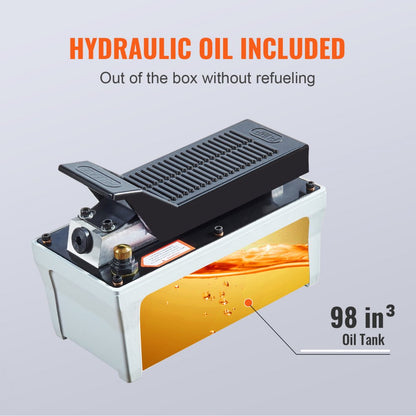 NAP002 - 10,000 PSI VEVOR Air Hydraulic Pump for Heavy-Duty Applications