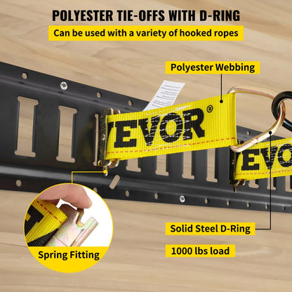 VV-ETS-TD518 - 5 ft Heavy-Duty E-Track Tie-Down Rail Kit