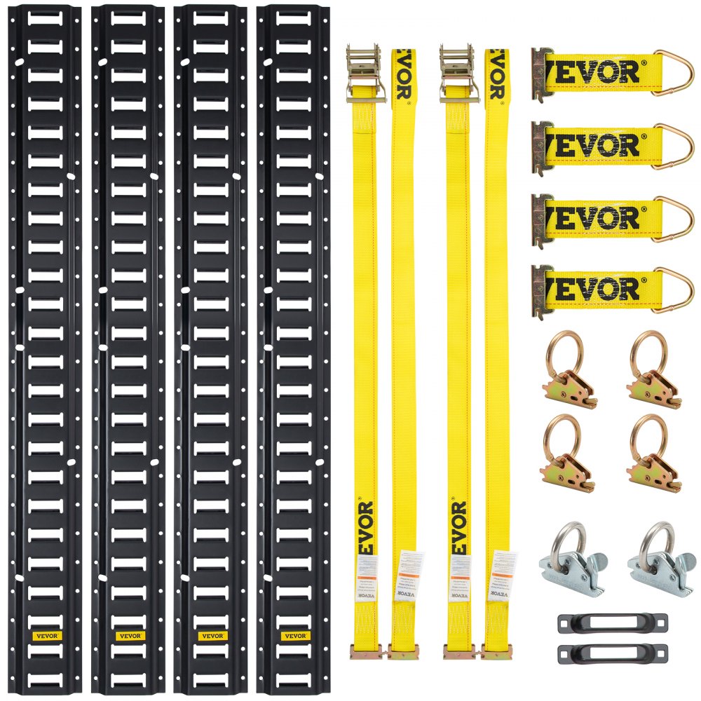 VV-ETS-TD518 - 5 ft Heavy-Duty E-Track Tie-Down Rail Kit