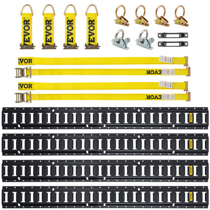 VV-ETS-TD518 - 5 ft Heavy-Duty E-Track Tie-Down Rail Kit