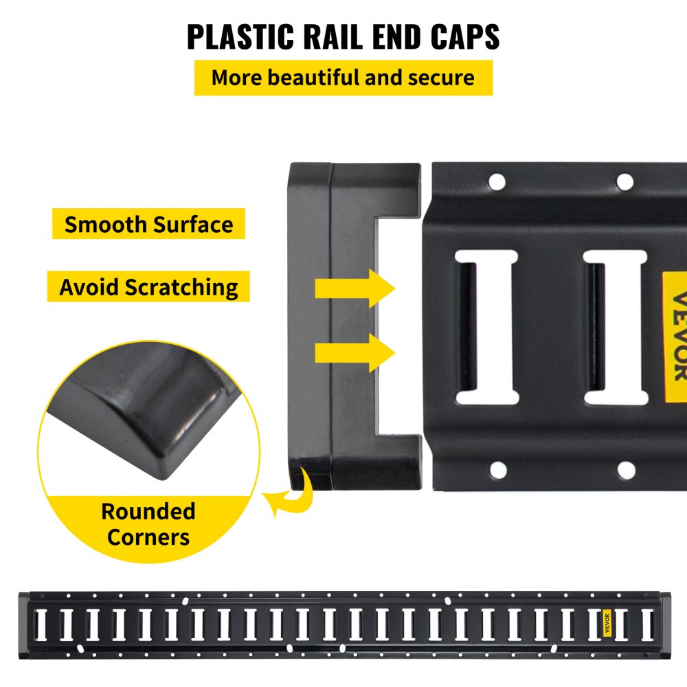 VV-ETS-TD530 - 5FT E-Track Rail Kit for Safe Cargo & Motorcycle Securing