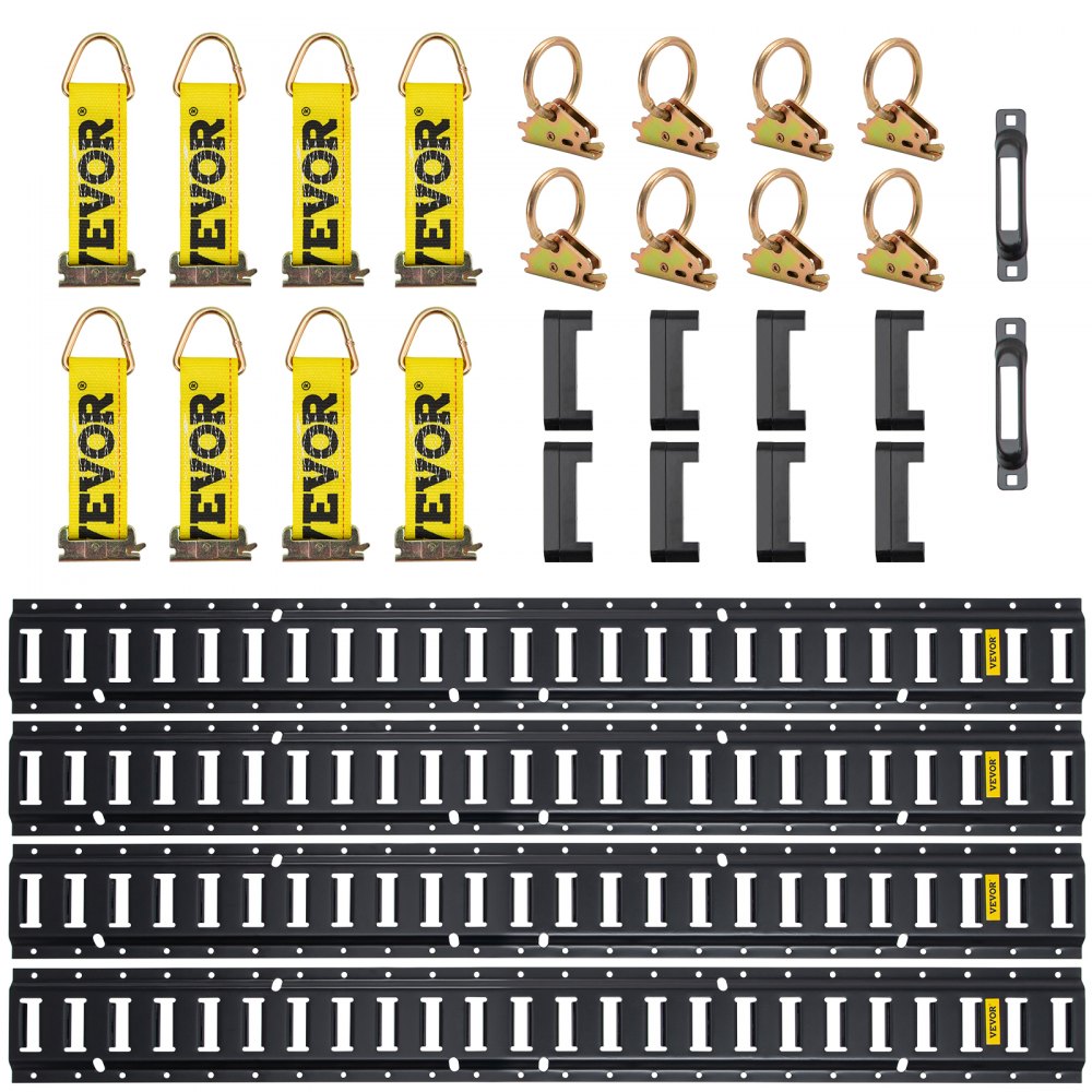 VV-ETS-TD530 - 5FT E-Track Rail Kit for Safe Cargo & Motorcycle Securing