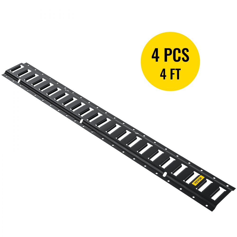 VV-ET-TD44 - 4FT Heavy-Duty Steel E-Track Tie-Down Rail System
