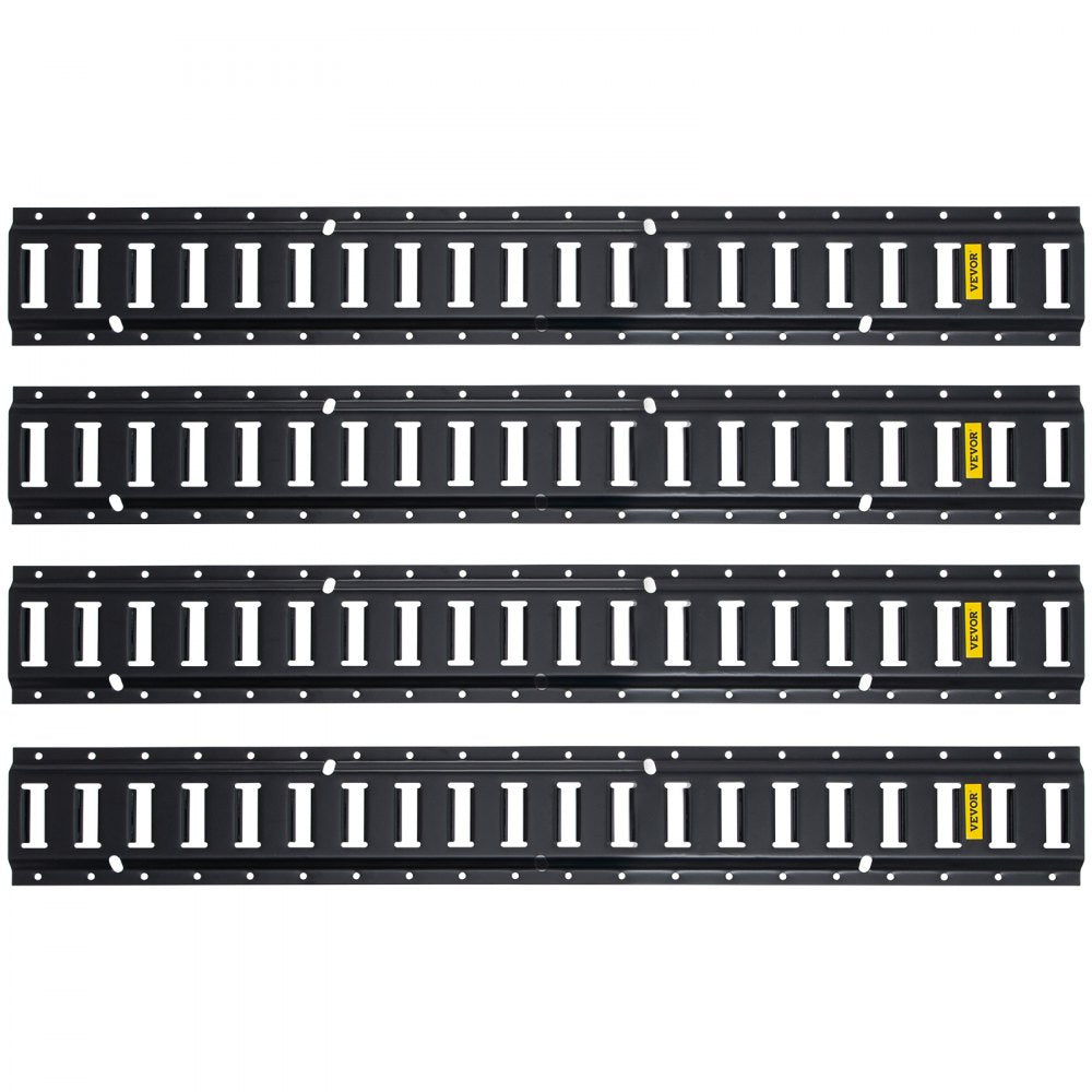 VV-ET-TD44 - 4FT Heavy-Duty Steel E-Track Tie-Down Rail System