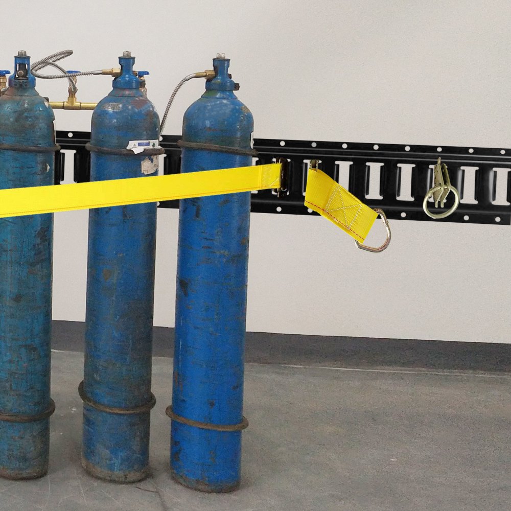 VV-ET-TD84 - 8FT Heavy-Duty Steel E-Track Tie-Down Rail System