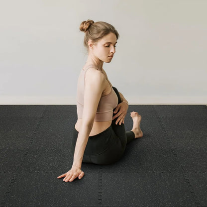 010201820702 - 25-Piece Non-Slip Gym Mats, 0.56-Inch Thick, Waterproof