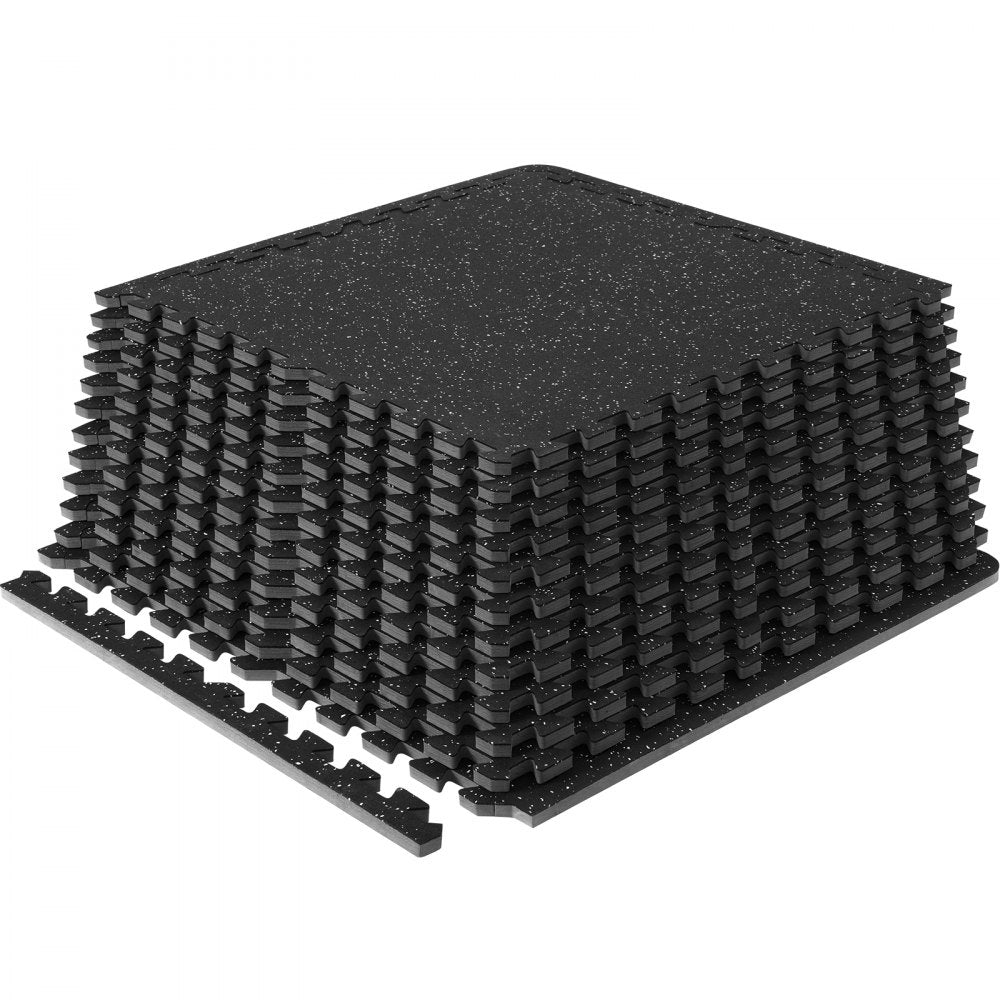 010170912509 - 12-Piece 1/2" Thick EVA Foam Gym Mats, 48 sq. ft. Coverage