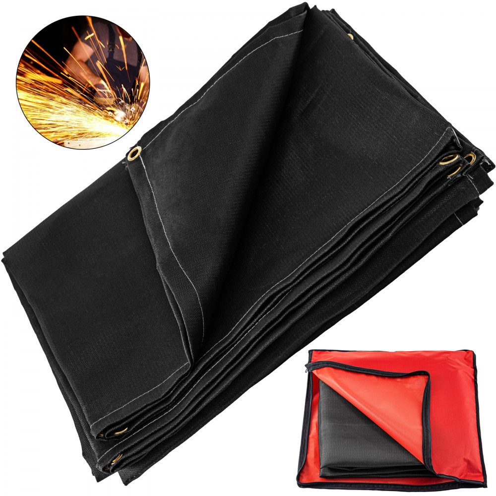010608552135 - 10x10 Fire Retardant Welding Blanket with Grommets