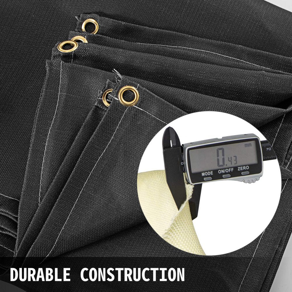 010608552135 - 10x10 Fire Retardant Welding Blanket with Grommets