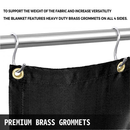 010608552135 - 10x10 Fire Retardant Welding Blanket with Grommets