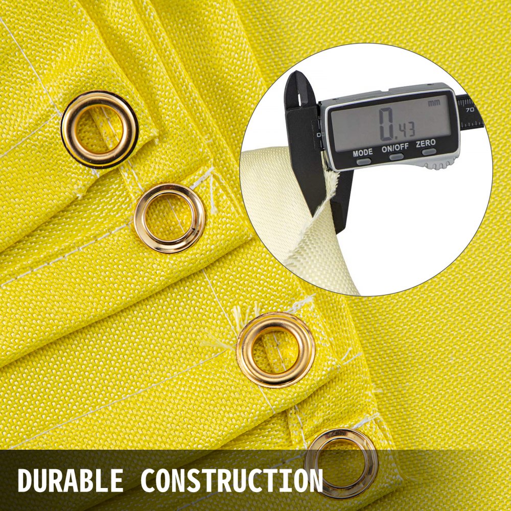 010956192555 - 6x10 Ft Flame Retardant Fiberglass Welding Blanket