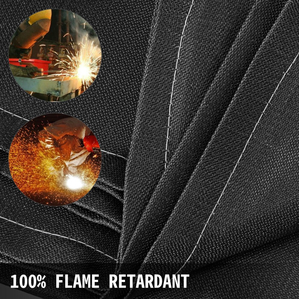 010583267044 - 8x10 Ft Fiberglass Welding Blanket for High-Temperature Protection