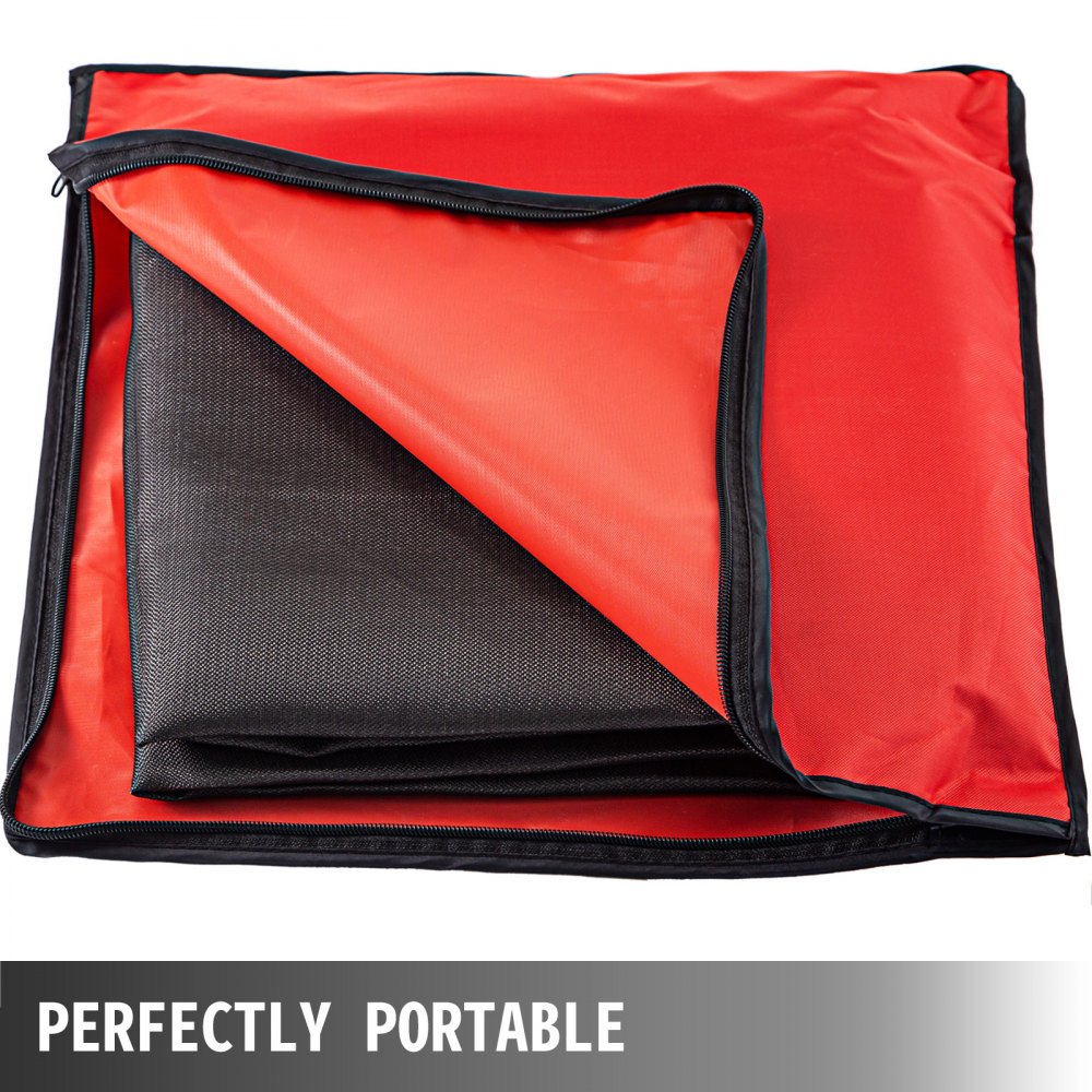 010583267044 - 8x10 Ft Fiberglass Welding Blanket for High-Temperature Protection