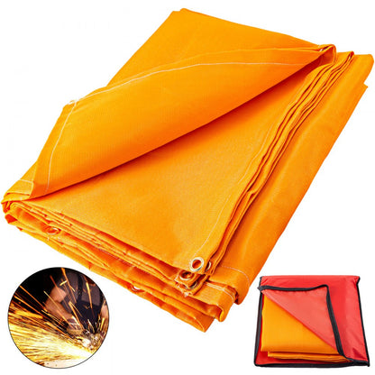 010434043533 - 8 x 10 ft Flame Retardant Welding Blanket with Grommets