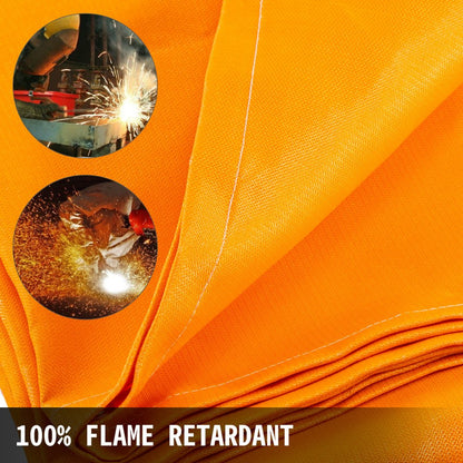 010434043533 - 8 x 10 ft Flame Retardant Welding Blanket with Grommets