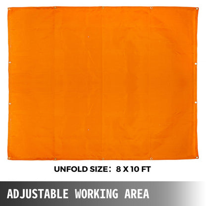 010434043533 - 8 x 10 ft Flame Retardant Welding Blanket with Grommets