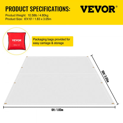 VV-WB-2WS - 6' x 10' Flame Retardant Fire Blanket with Grommets