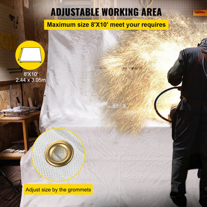 VV-WB-2WB - 8' x 10' Flame-Retardant Fire Suppression Blanket