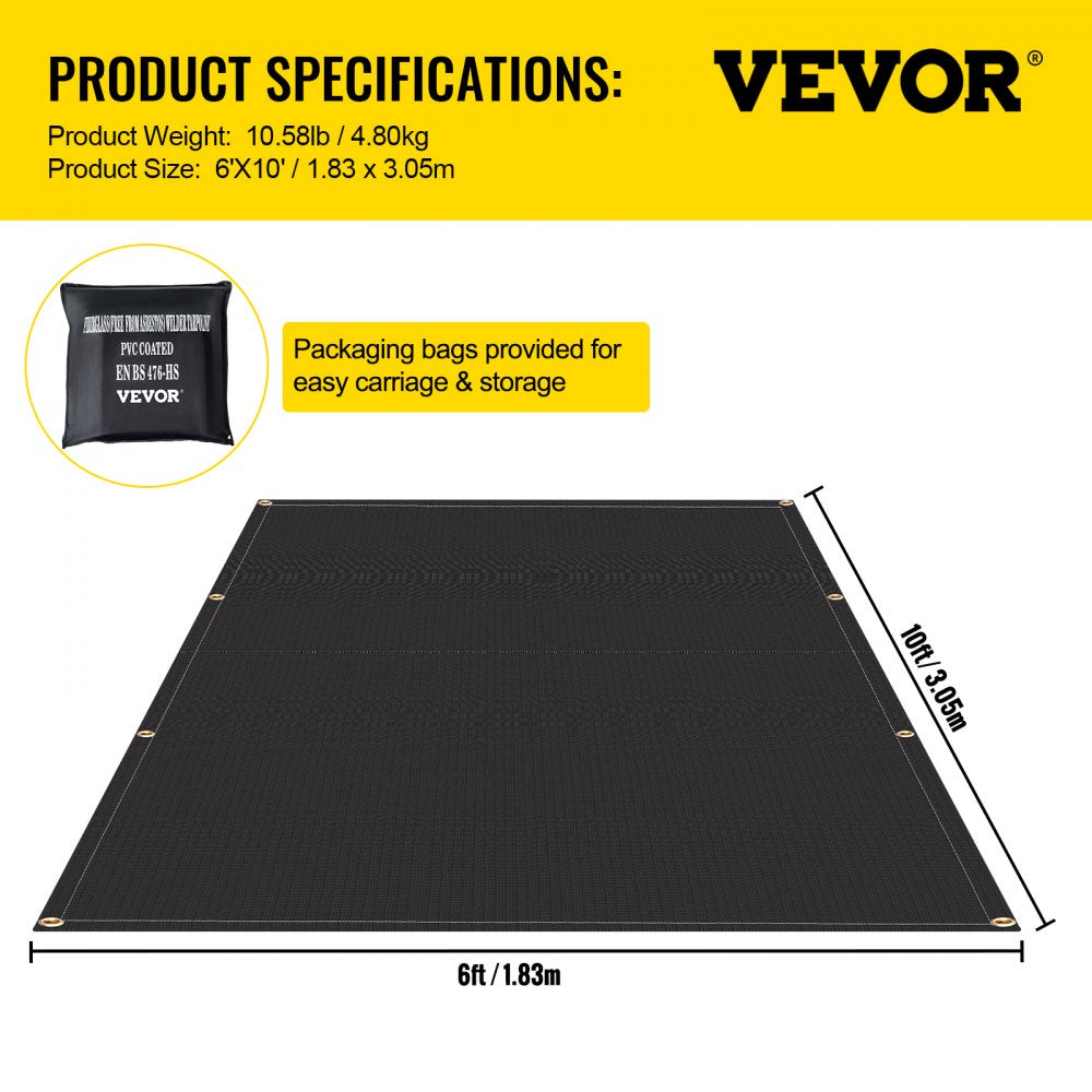 VV-WB-2BS - 6' x 10' Flame-Resistant Fire Blanket for Safety