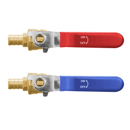 QF-11 - 10-Pack 1/2 in Lead-Free Brass PEX Ball Valves with Handles
