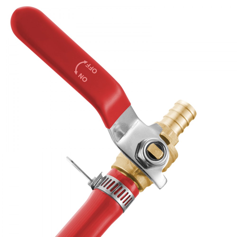 QF-11 - 10-Pack 1/2 in Lead-Free Brass PEX Ball Valves with Handles