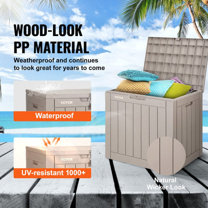 010446134795 - 31-Gallon Waterproof Deck Box for Outdoor Storage & Organization