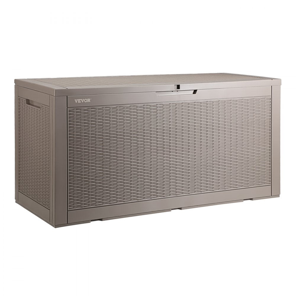 010597377633 - 100-Gallon Weatherproof Deck Box for Outdoor Storage