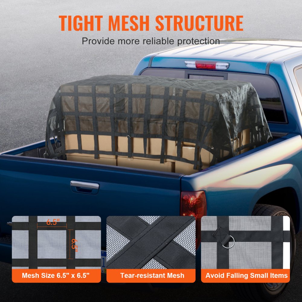 PLCN120 - Heavy Duty 120" x 105" Cargo Net with 1500 lbs Capacity