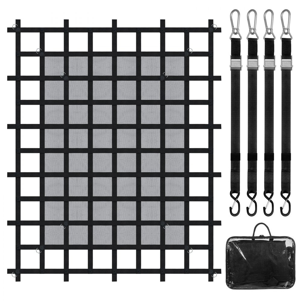 PPCN0072 - Heavy Duty 72" x 57" Cargo Net with D-Rings & S-Hooks