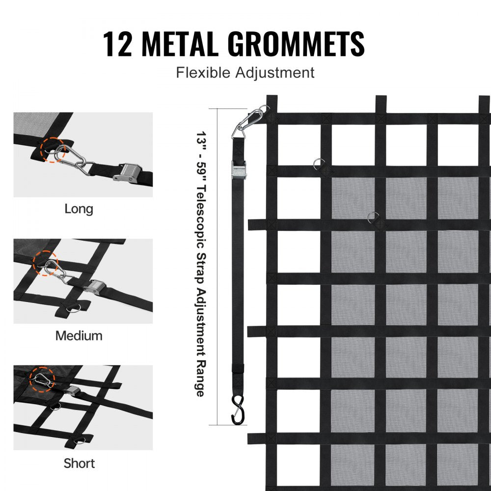 PLCN0072 - 72" x 57" Heavy Duty Cargo Net with 1500 lbs Capacity
