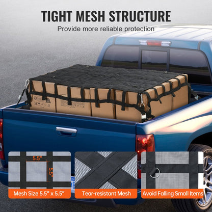 PLCN0072 - 72" x 57" Heavy Duty Cargo Net with 1500 lbs Capacity