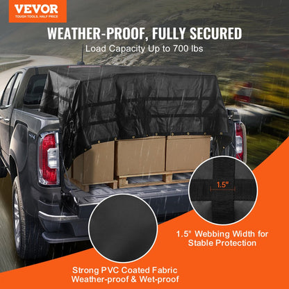 VCCN0120 - 120" x 105" Heavy Duty Cargo Net with Adjustable Hooks