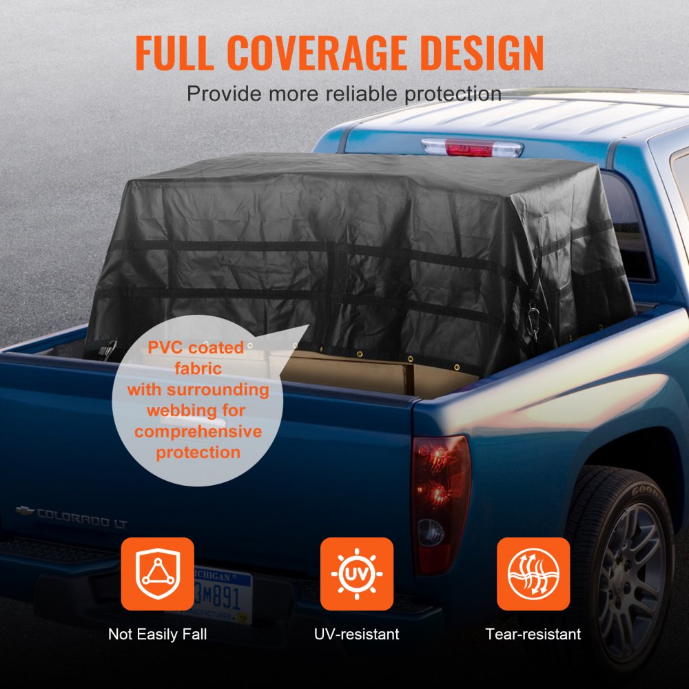 VCCN0120 - 120" x 105" Heavy Duty Cargo Net with Adjustable Hooks