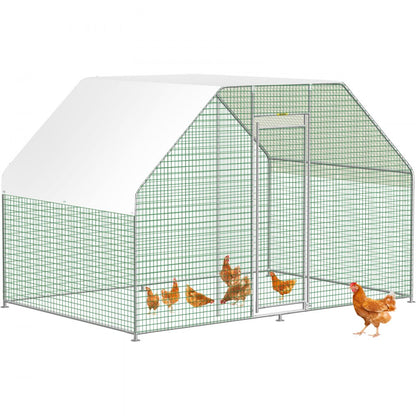 SS—JXHWJL0003 - 6.5x9.8ft Metal Chicken Coop with Waterproof Cover