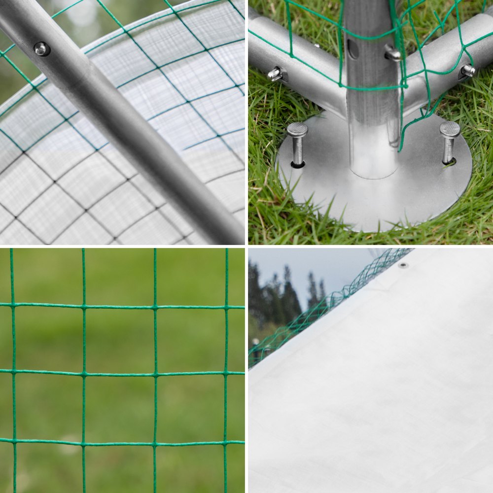 SS—JXHWJL0003 - 6.5x9.8ft Metal Chicken Coop with Waterproof Cover