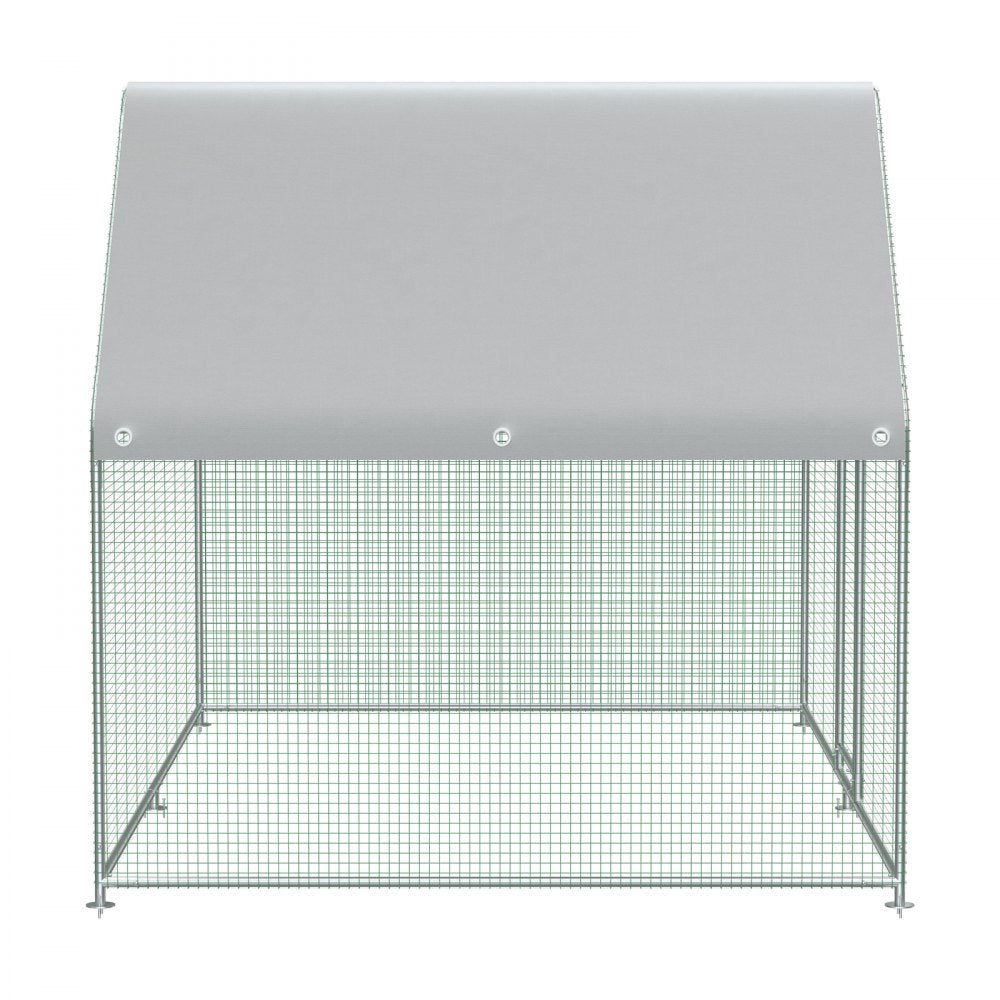 SS—JXHWJL0003 - 6.5x9.8ft Metal Chicken Coop with Waterproof Cover