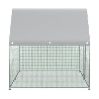 SS—JXHWJL0003 - 6.5x9.8ft Metal Chicken Coop with Waterproof Cover