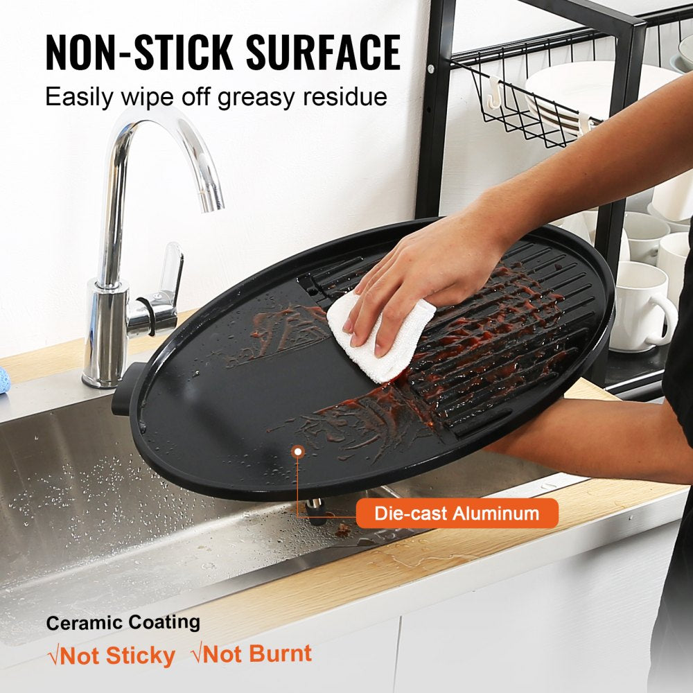 010722195802 - 1800W Versatile Indoor/Outdoor Electric Grill - 200 sq.in Surface