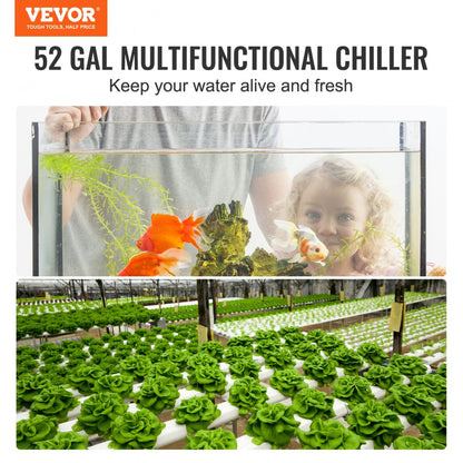 CL280 - 52 Gal VEVOR Aquarium Chiller for Optimal Fish Tank Temperature