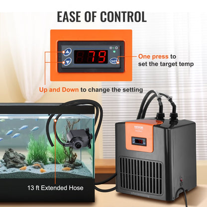 CL280 - 52 Gal VEVOR Aquarium Chiller for Optimal Fish Tank Temperature